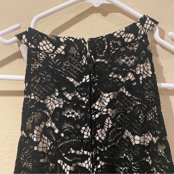 NWT ModCloth A Night Like This Black White Lace Halter Formal Maxi Dress Size 8 - Picture 7 of 15